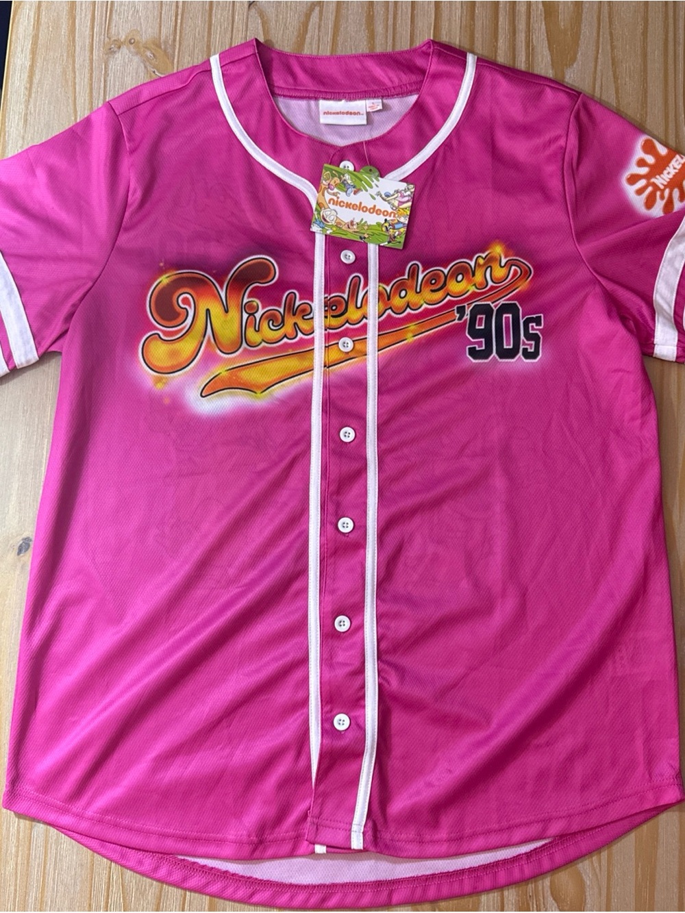 Nickelodeon Jersey 90S Theme Vintage Size Large NWT